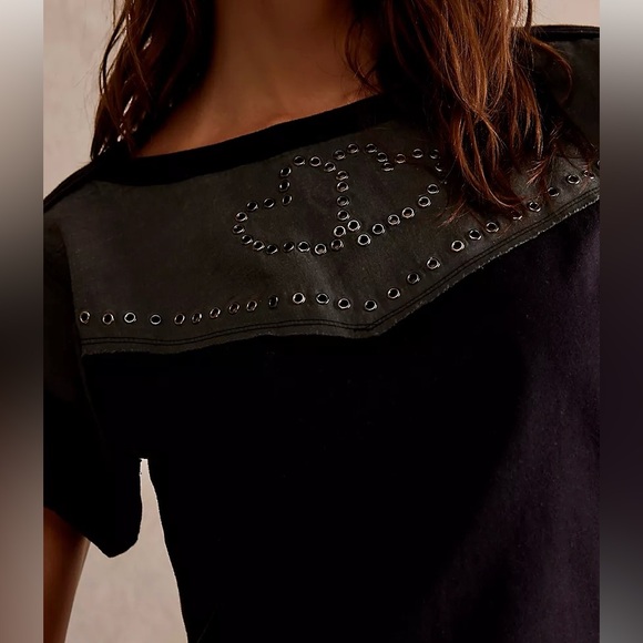 Free People Tops - Free People / Mustang Sally Tee / Boho Studded T-shirt